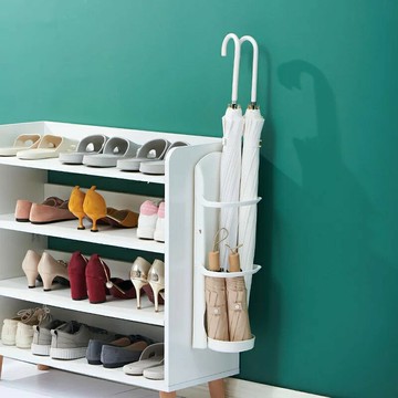 雨傘收納架 傘桶置物架 免打孔雨傘架家用門口壁掛日式瀝水盤教室用收納架長短通用放傘桶