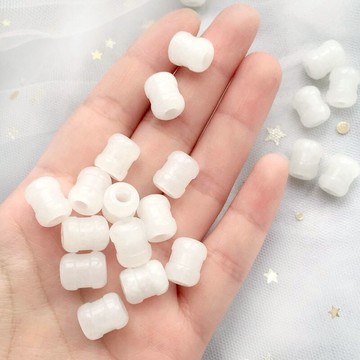 天然和田白玉羊脂玉轉運珠吊墜 diy散珠子配珠配飾配件玉石飾品