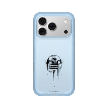 iPhone 18 Pro SolidX 晴空藍 - 迪士尼-星際大戰 Star Wars - R2D2-噴漆黑