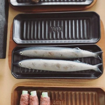 TOOLS 長型烤盤M(兩色可選) 棕色