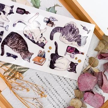 KR465_貓咪世界E Cats World E/轉印貼紙