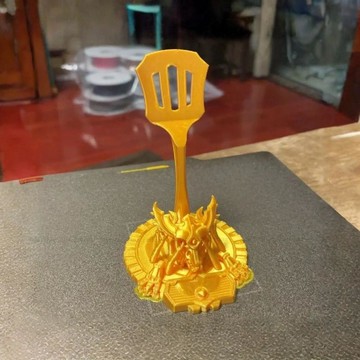 台灣發貨 金鏟鏟獎杯手機支架 金鏟之戰獎盃手機支架擺件 金鏟鏟手機支架擺件 金鏟鏟獎杯模型擺件 桌面擺件 禮物 送朋友
