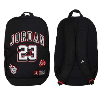 NIKE JORDAN JP 大型雙肩後背包-旅行包 肩背包 JD2433006AD-002 黑白紅