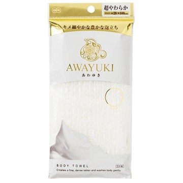 OHE泡雪沐浴巾-超柔軟型(白)