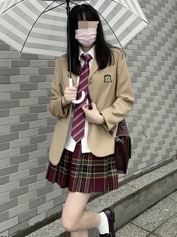 本佐中JK西裝外套制服裙原創日系學院風薄款灰色西服秋冬套裝全套