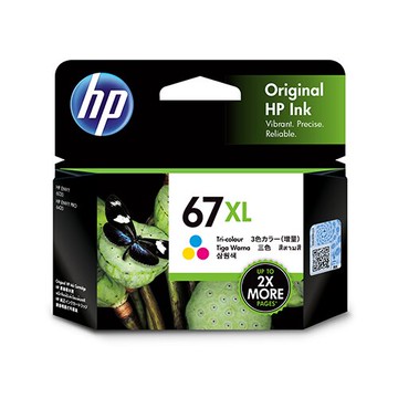 HP 彩色高容量原廠墨水匣 / 盒 3YM58AA 67XL