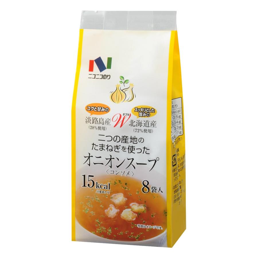ニコニコのり オニオンスープ 8袋×10個