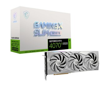 MSI微星 RTX 4070 Ti SUPER 16G GAMING X SLIM WHITE 顯示卡 顯卡