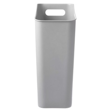 (組合) Home Zone 北歐風窄型垃圾桶 灰藍 15L 2入
