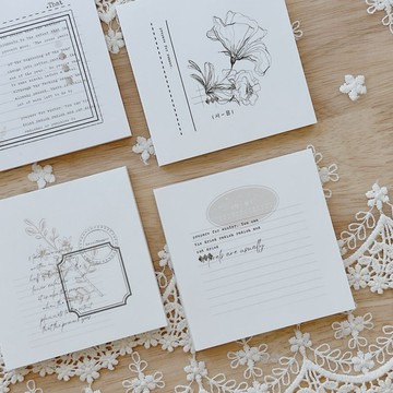 花漾手寫字畫框 8×8 便利貼 (4 款設計)