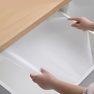 荷生活 【荷生活】EVA可裁剪防潮透明櫃墊抽屜墊-45*150-四入