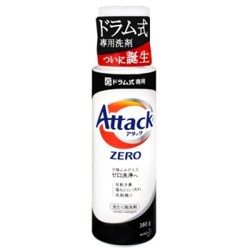 花王 Attack ZERO 滾筒式洗衣機專用抗菌消臭濃縮洗衣精(380g)