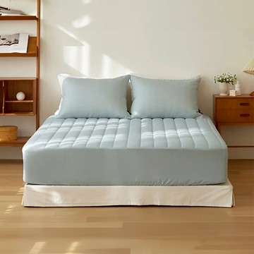 maatila Stay系列 絎縫床墊套  Q(150 x 200 x 30cm)  Pastel Blue  1入