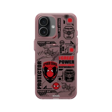 iPhone 17 Clear (相機按鈕) 晶醺玫 - 蜘蛛人 Spider-man - 蜘蛛人 - 標誌圖案