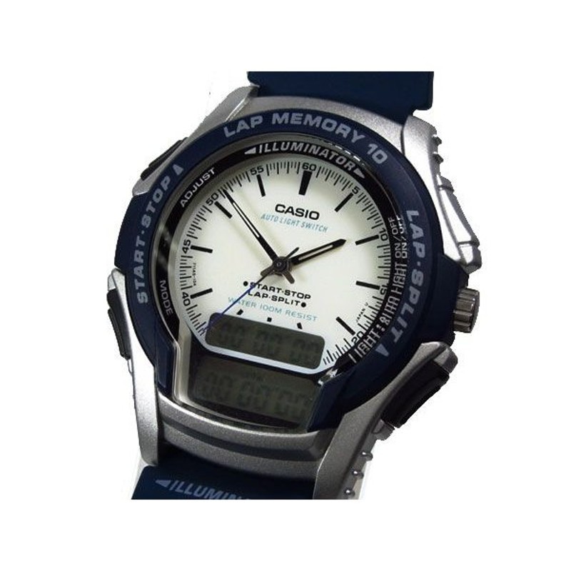 カシオ CASIO アナデジ 腕時計 ラップタイム WS-300-2EV | LINE