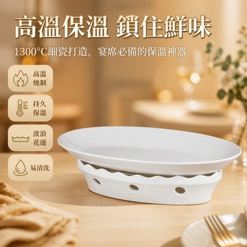 流沙魚盤 10 12 14 16 18 20 22英寸深盤 帶加熱爐保溫餐具 蒸魚專用盤 酒店飯店商用家用大容量圓盤