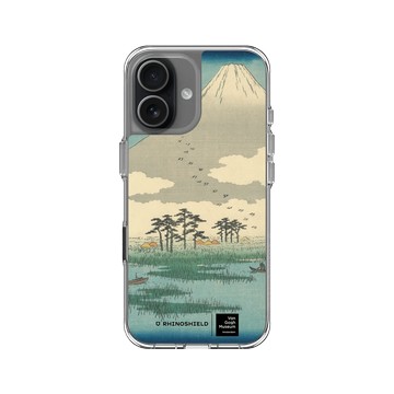 iPhone 17 Clear Case（相機按鈕） 透明 - Van Gogh Museum - 吉原：富士沼澤中漂浮島嶼之野 - 歌川廣重