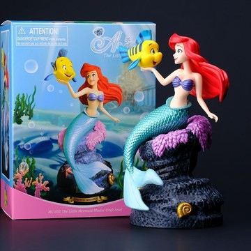 臺灣/✨擺件 手辦大號美人魚愛麗兒公主手辦擺件公仔模型蛋糕烘焙居家裝飾女孩禮物
