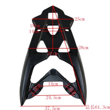 天鷹TS150nmax155后支架nmax后貨架猛士150鋁合金尾箱架載物架