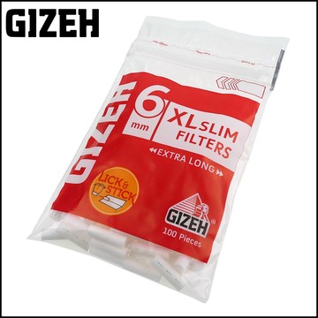 ☆福星屋☆【GIZEH】德國進口手捲煙用6mm-XL Slim 加長型濾嘴-100粒裝