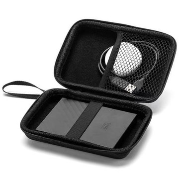 高端有線耳機收納盒新款入耳式便攜包u盤套多功能數碼數據線收納