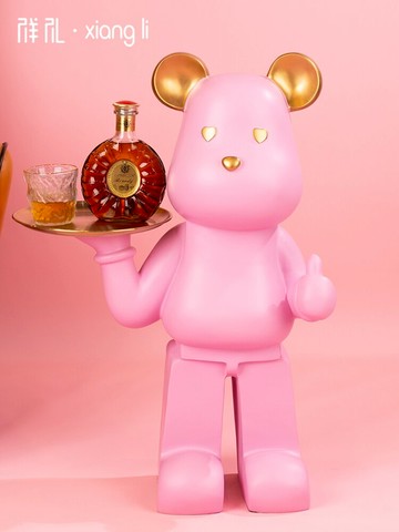 客廳電視柜沙發旁暴力熊大型落地擺件喬遷新居禮品家居迎賓軟裝飾