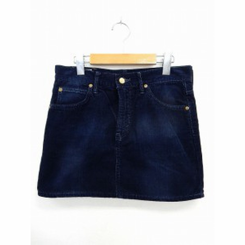 中古 リー Lee スカート ミニ コーデュロイ タイト ジップフライ ポケット Xs 紺 ネイビー St27 レディース 通販 Lineポイント最大1 0 Get Lineショッピング