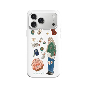 iPhone 17 Pro Max SolidX 白 - 甜蜜生活 - 音樂女孩