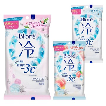 日本 花王 KAO Biore【涼感濕巾】身體濕巾 濕紙巾 紙巾 濕巾 涼感布 涼感巾｜懂購國際通