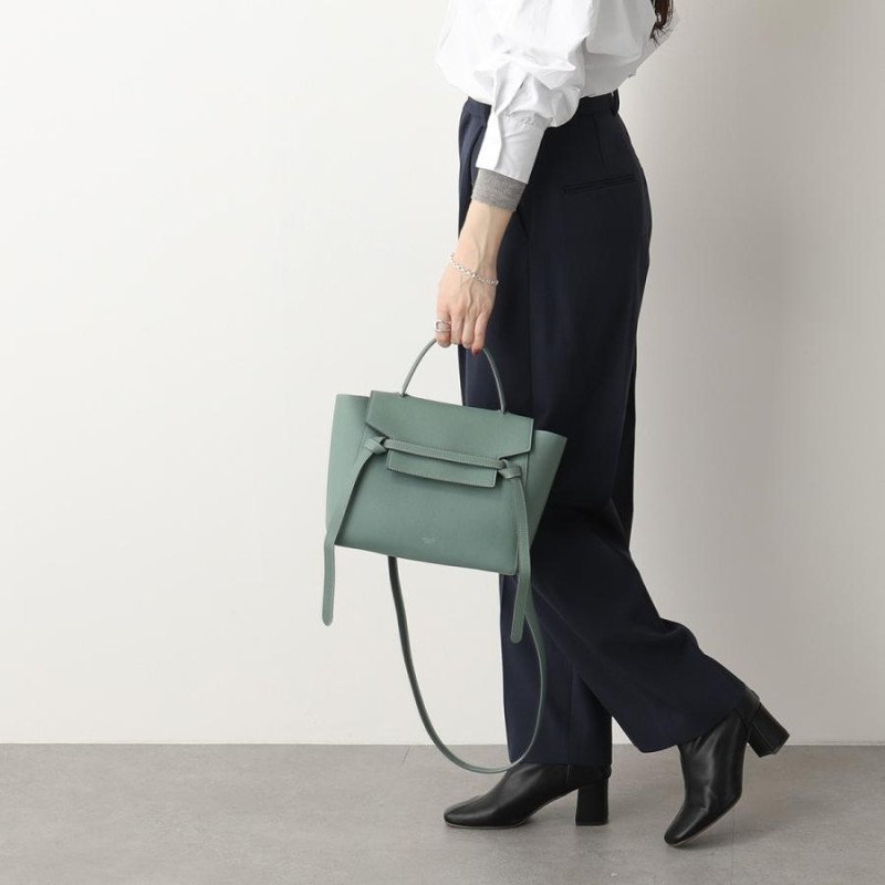 CELINE セリーヌ ハンドバッグ Micro BELT BAG マイクロ ベルトバッグ 189153ZVA.29CN レディース レザー  ショルダーバッグ 鞄 Celadon | LINEブランドカタログ