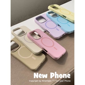 九點半簡約磁吸支架液態硅膠磁吸適用蘋果新款16promax/16pro/16plus/16手機殼全包防摔高級感防摔保護套
