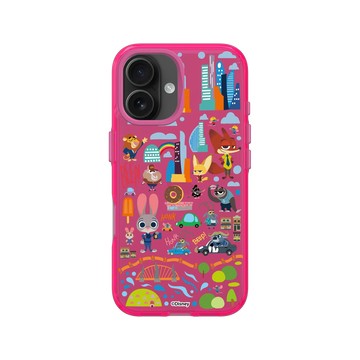 iPhone 16 Clear 粉漾桃 - Walt Disney Animation Studios - 動物方城市 - 經典