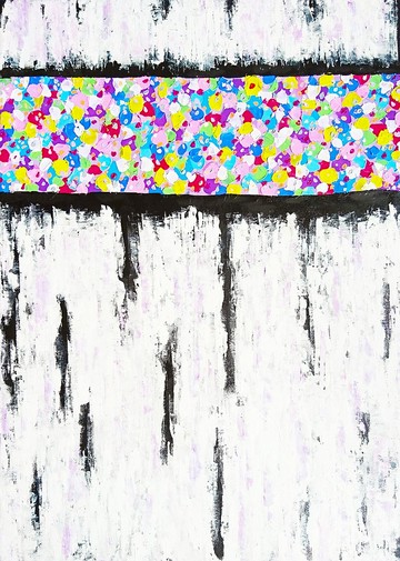 抽象繪畫－紫色  想像力的朋友