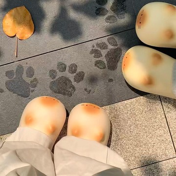 🔥台灣現貨 貓爪印拖鞋 小貓拖鞋 可愛拖鞋 造型拖鞋 居家保暖棉拖 防滑拖鞋 加絨加厚 防水拖鞋 棉拖鞋 拖鞋 室內拖鞋