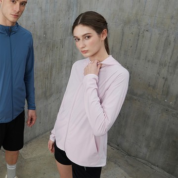 GIORDANO  女裝冰涼感抗UV防曬連帽外套 G-MOTION系列 - 01 丁香粉紫