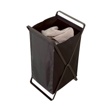 日本【YAMAZAKI】tower可折疊洗衣籃(黑)