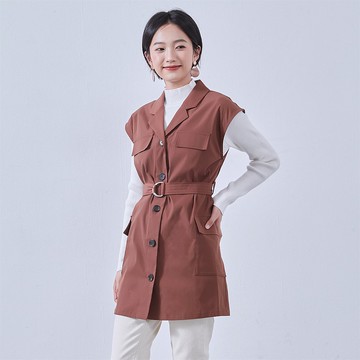 多功能工裝背心・軍裝風背心・工作背心・附口袋 KNNJ361