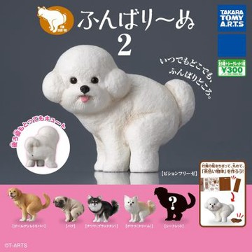 小全套4款 日本正版 蓄勢待發犬 P2 扭蛋 轉蛋 比熊犬 巴哥犬 吉娃娃 黃金獵犬 TAKARA TOMY 098345A 098345B