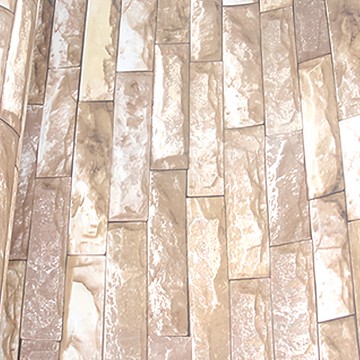 WA. WALL ART 防水自黏壁紙  仿真磚紋 黃峽岩  60 x 300cm