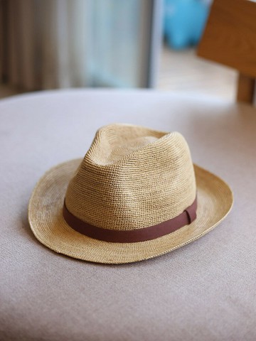 拉菲草帽巴拿馬禮帽手編夏季遮陽防曬海邊出游草帽牛仔帽出游百搭【木屋雜貨】