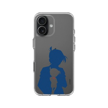 iPhone 17 Clear Case（相機按鈕） 透明 - Detective Conan - 柯南&新一的剪影