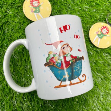 【瑪姬不正原創設計】聖誕小Q馬克杯 | 11.oz