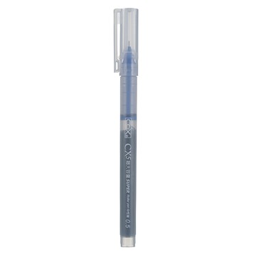 CoX 三燕興業 超大容量直液式中性筆 CX-5 0.5mm 12支  藍色  1盒