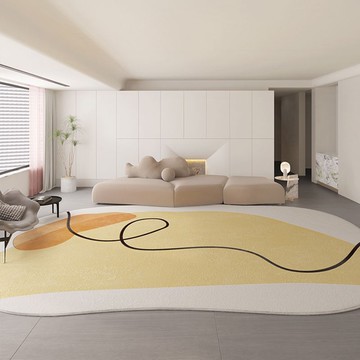 免運/公司貨 地墊 異形地墊 不規則地墊 仿羊絨客廳地毯加厚毛絨異形不規則茶幾毯陽臺家用大面積滿鋪地墊 可開發票 全館五折 工廠現貨直銷 新品特價 z11072