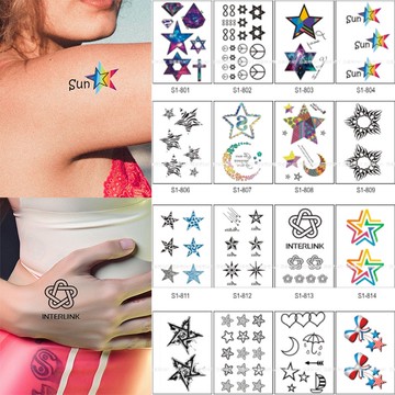 星星系列紋身貼 2000款以上小圖👑大邱紋身👑【T08S】TATTOO 防水 紋身貼紙刺青貼紙紋身貼刺青貼 T08