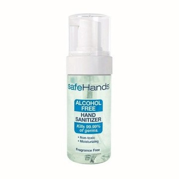 Alcohol-Free Hand Sanitizer SafeHands 1.75 oz. BZK (Benzalkonium Chloride) Foaming Bottle 1 Each by Safehands
