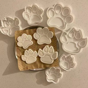 高品質 烘焙專用 家庭烘焙超大號狗爪子餅干模具卡通可愛爪爪壓模寵物狗狗零食翻糖烘焙工具 餅乾 餅乾模具 寵物餅乾