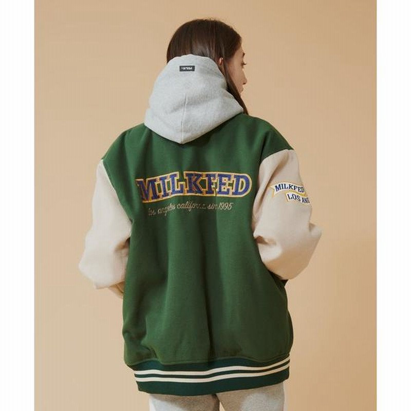 スタジャン ジャケット ミルクフェド MILKFED VARSITY JACKET ブルゾン