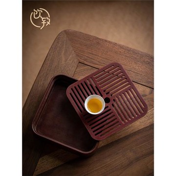 飲致高端電木茶盤日式分體儲水式茶臺托盤家用功夫茶具小型干泡盤