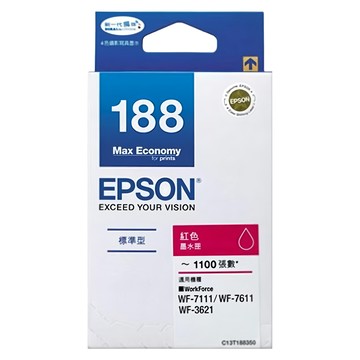 EPSON 愛普生 NO.188 原廠墨水匣 T188350  紅色  1個